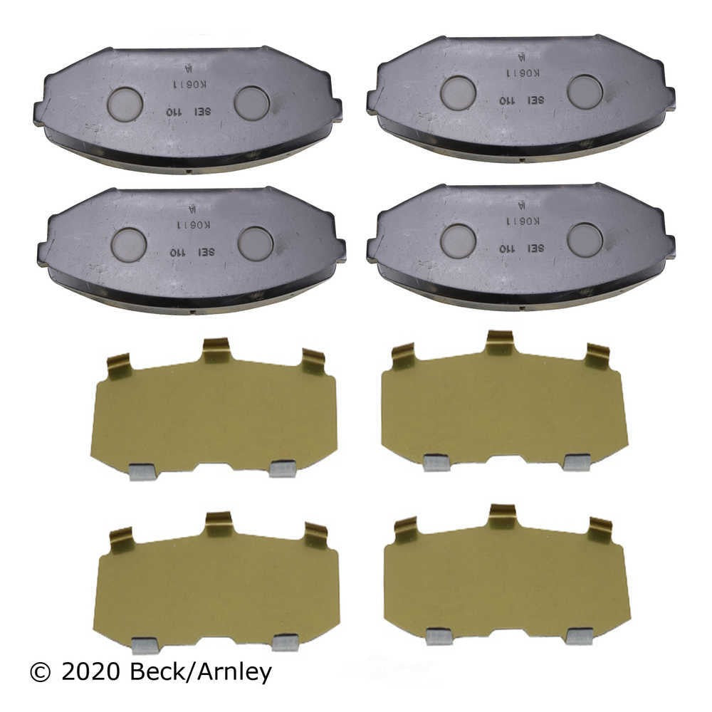 Frt OE Brake Pads  Beck/Arnley  089-1605