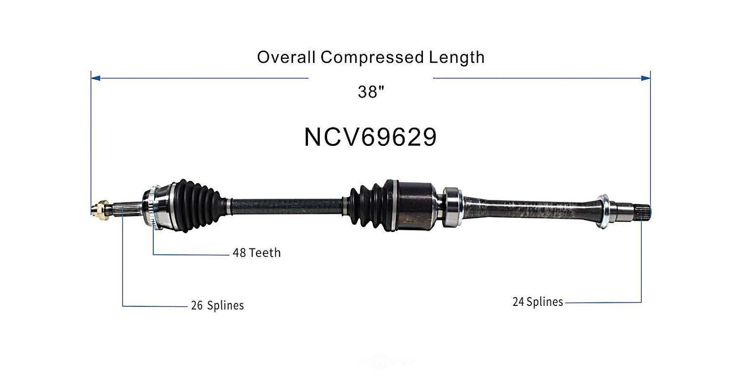 Right New CV Complete Assy   GSP North America   NCV69629