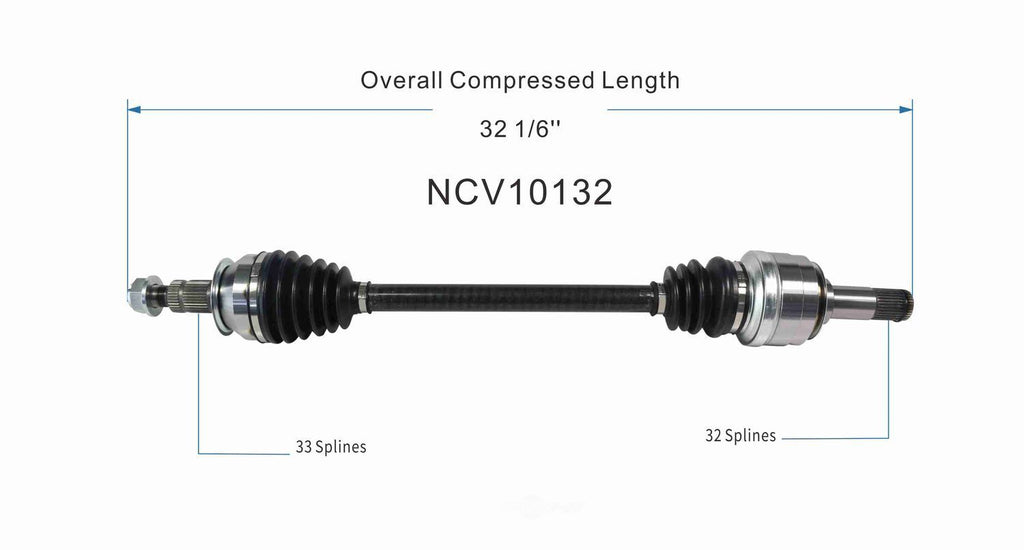 Right New CV Complete Assy   GSP North America   NCV10132