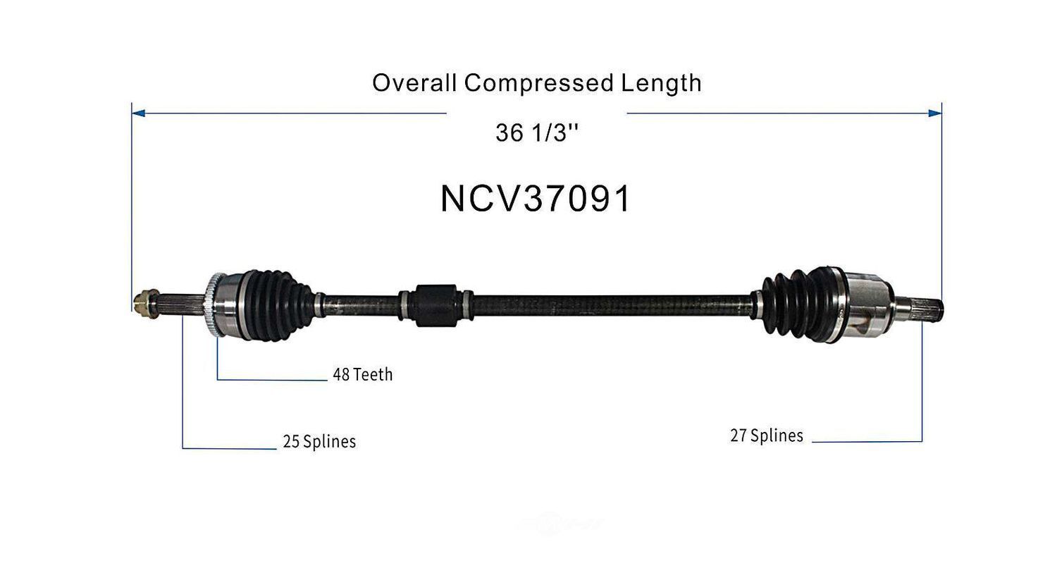 Right New CV Complete Assy   GSP North America   NCV37091