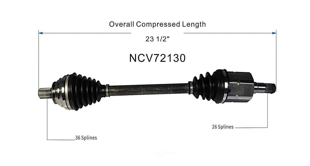 Left New CV Complete Assy   GSP North America   NCV72130