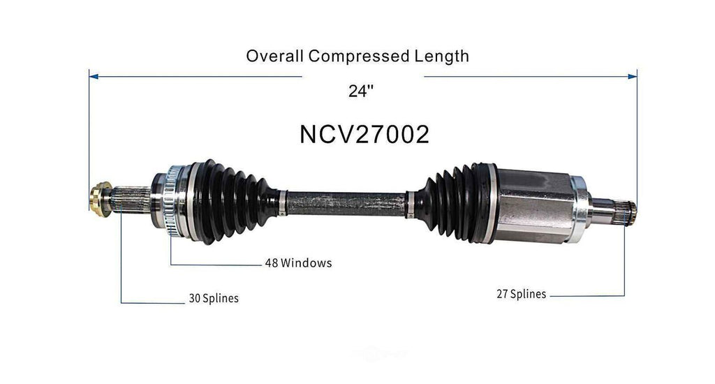 Left New CV Complete Assy   GSP North America   NCV27002