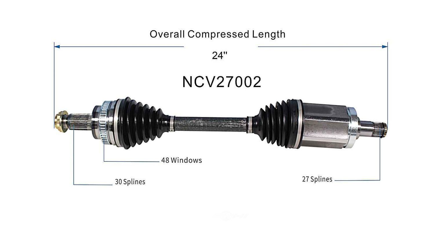 Left New CV Complete Assy   GSP North America   NCV27002