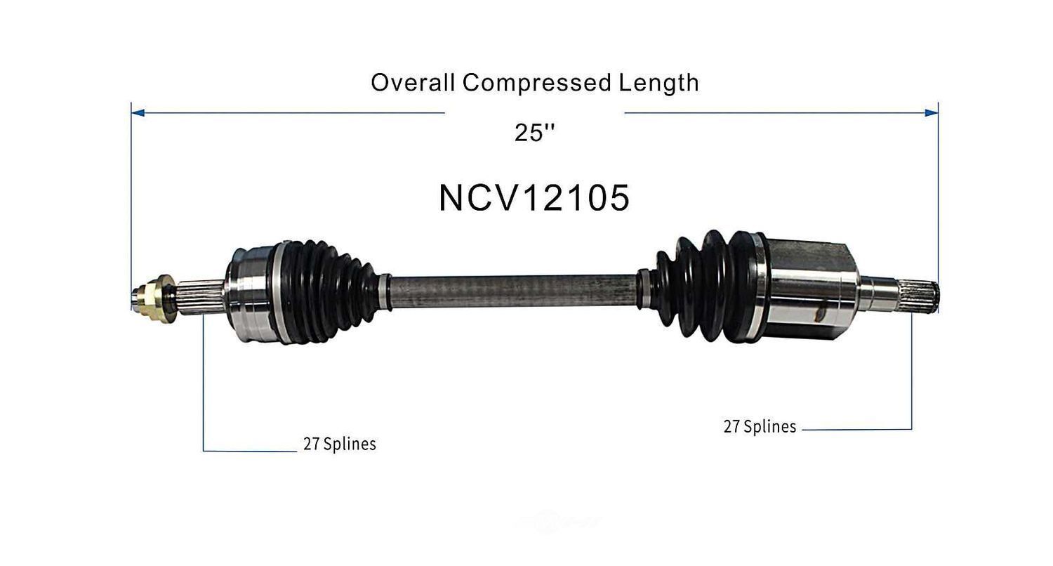 Left New CV Complete Assy   GSP North America   NCV12105
