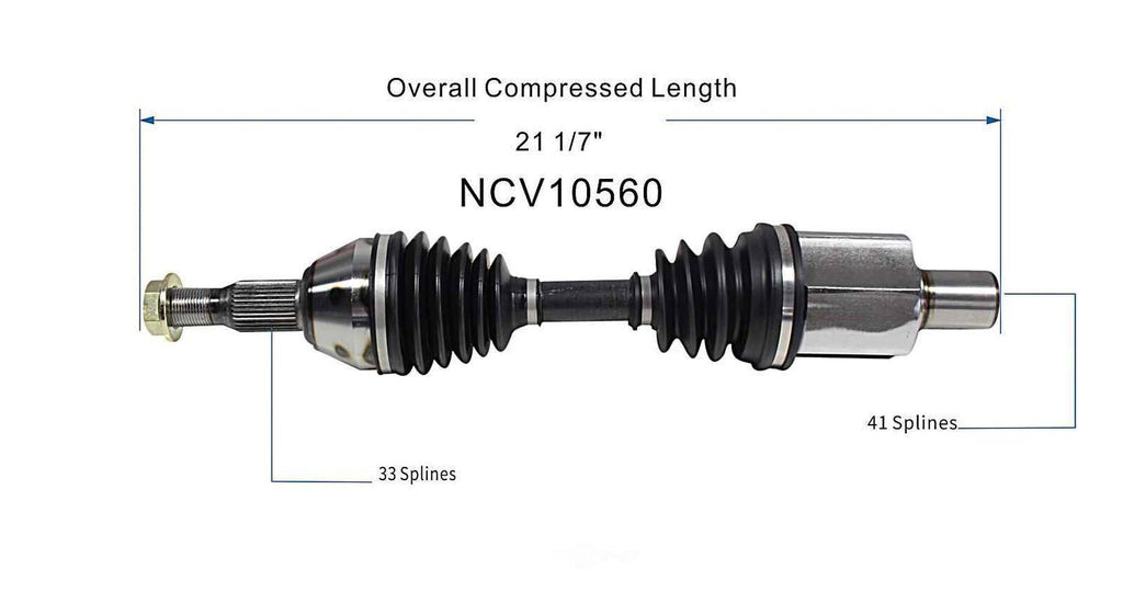 Axle Shaft Assy- CV Shaft   GSP North America   NCV10560