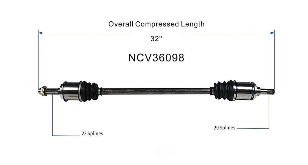 Right New CV Complete Assy   GSP North America   NCV36098