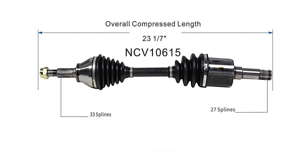 Left New CV Complete Assy   GSP North America   NCV10615