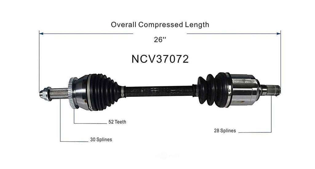 Left New CV Complete Assy   GSP North America   NCV37072