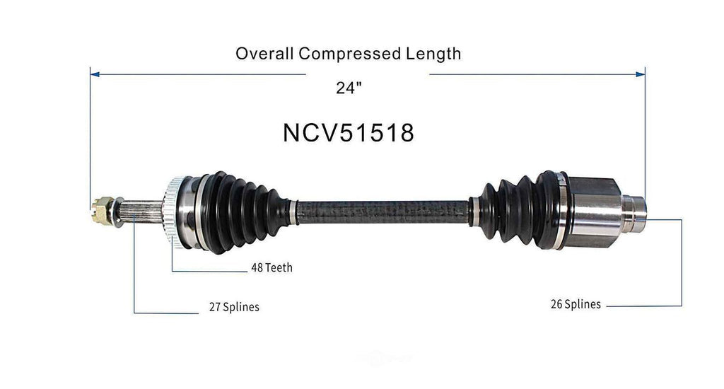 Right New CV Complete Assy   GSP North America   NCV51518