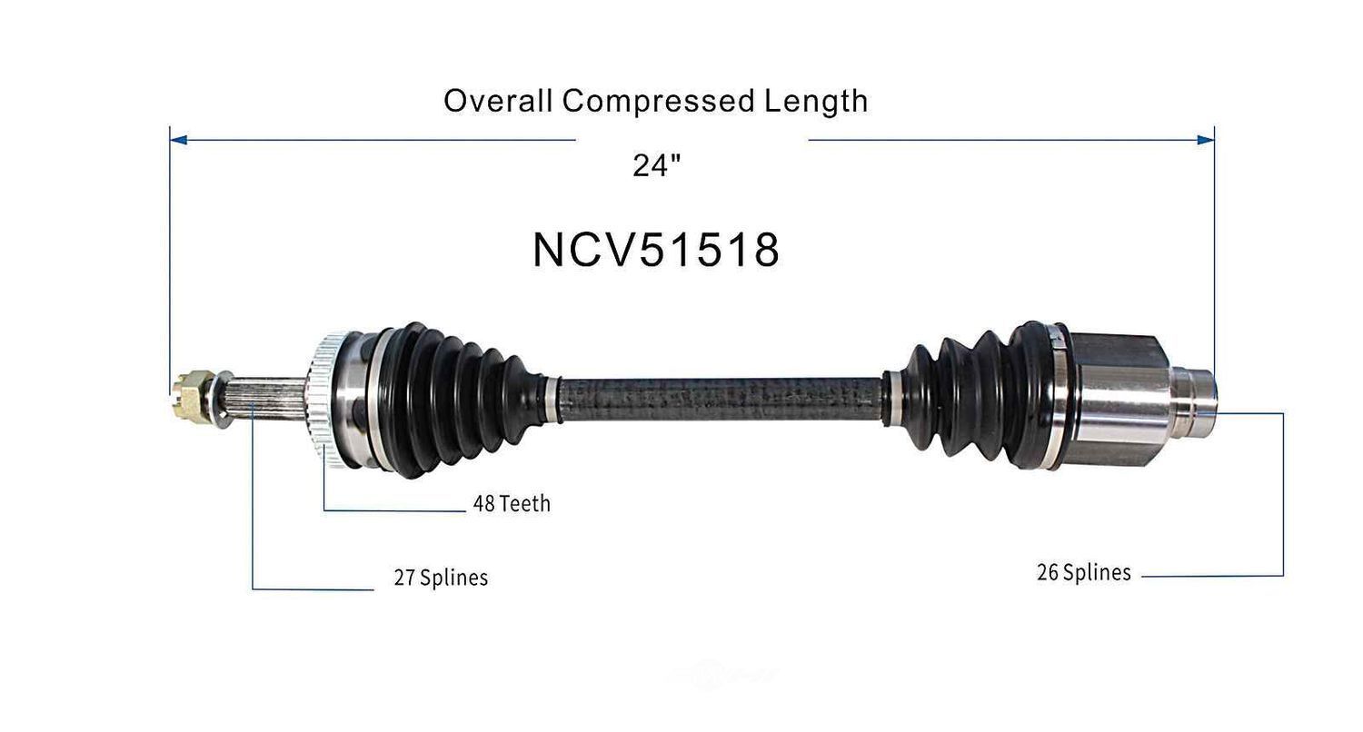 Right New CV Complete Assy   GSP North America   NCV51518