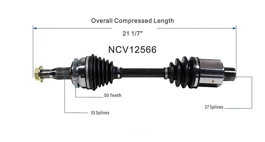 Right New CV Complete Assy   GSP North America   NCV12566