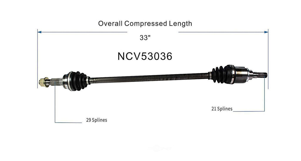 Axle Shaft Assy- CV Shaft   GSP North America   NCV53036