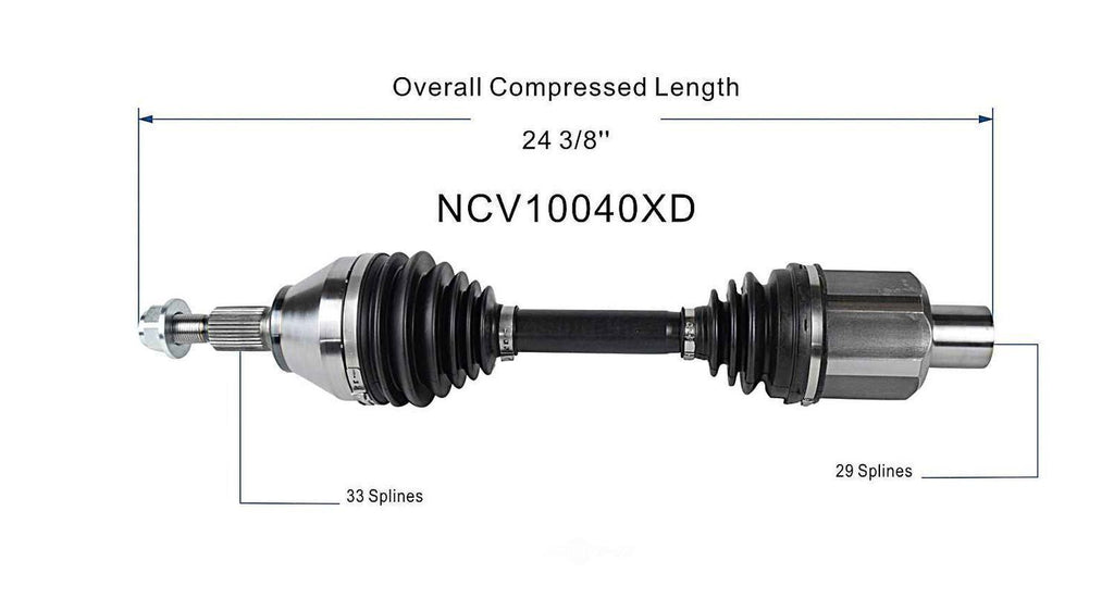 Axle Shaft Assy- CV Shaft   GSP North America   NCV10040XD