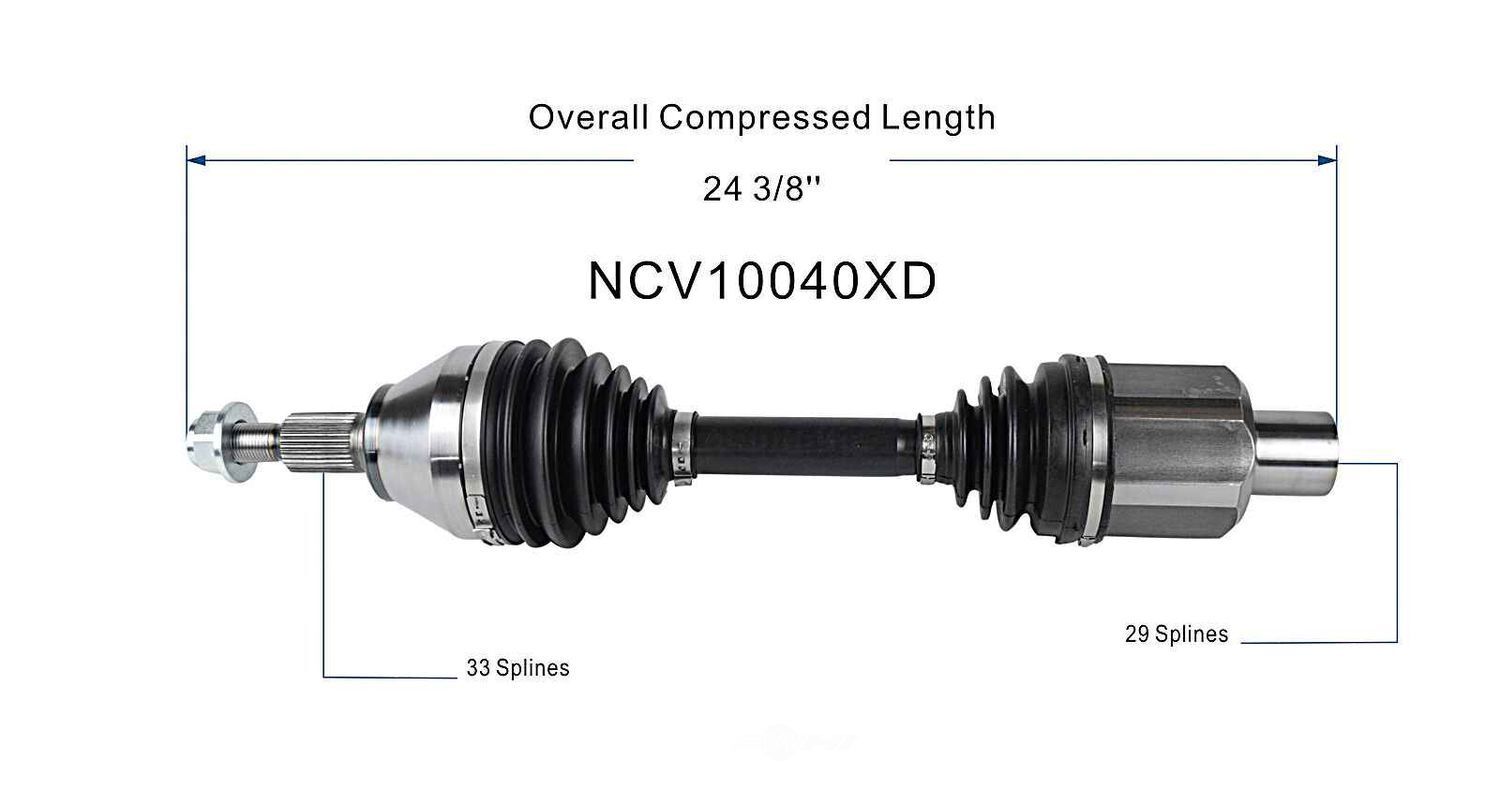 Axle Shaft Assy- CV Shaft   GSP North America   NCV10040XD
