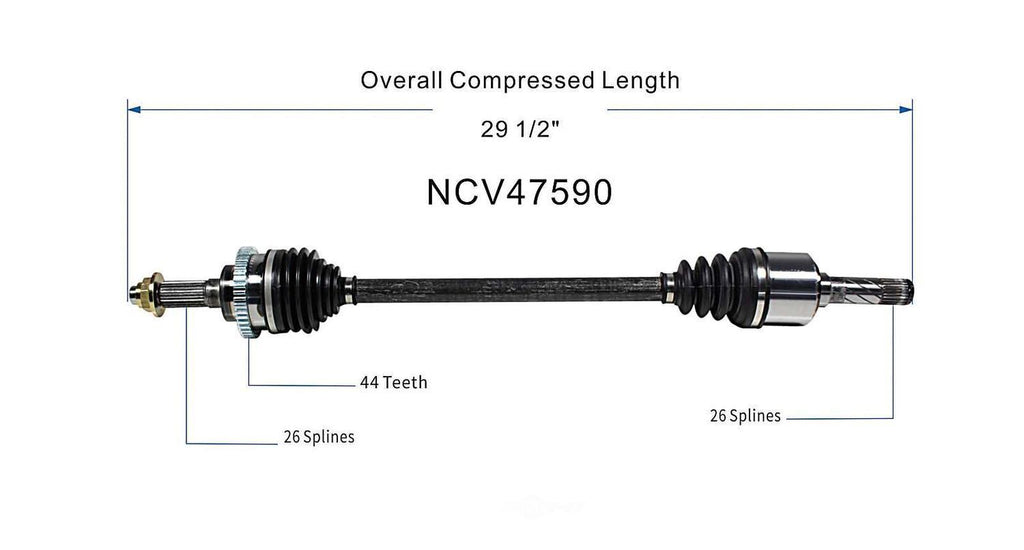 Axle Shaft Assy- CV Shaft   GSP North America   NCV47590