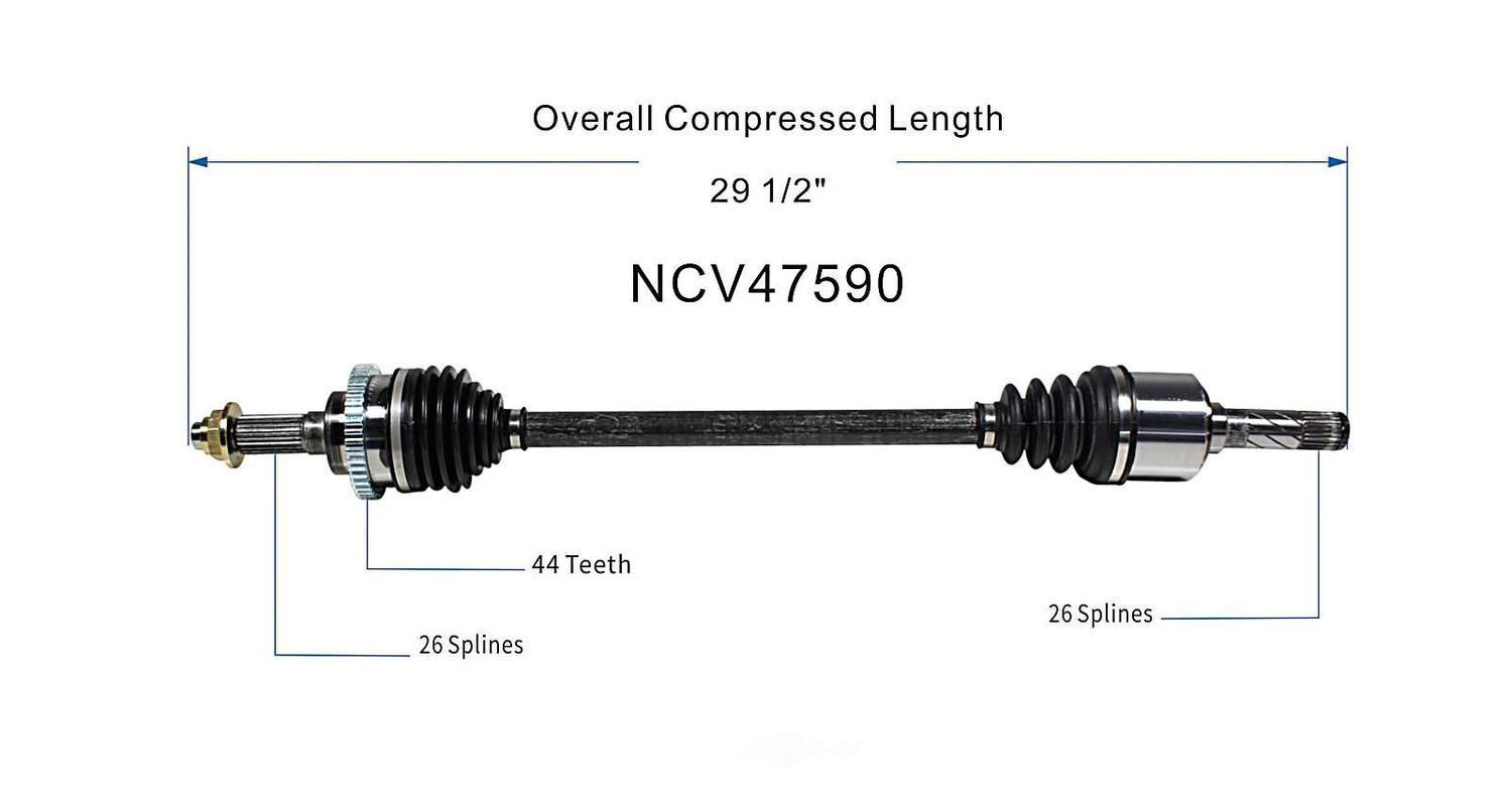 Axle Shaft Assy- CV Shaft   GSP North America   NCV47590
