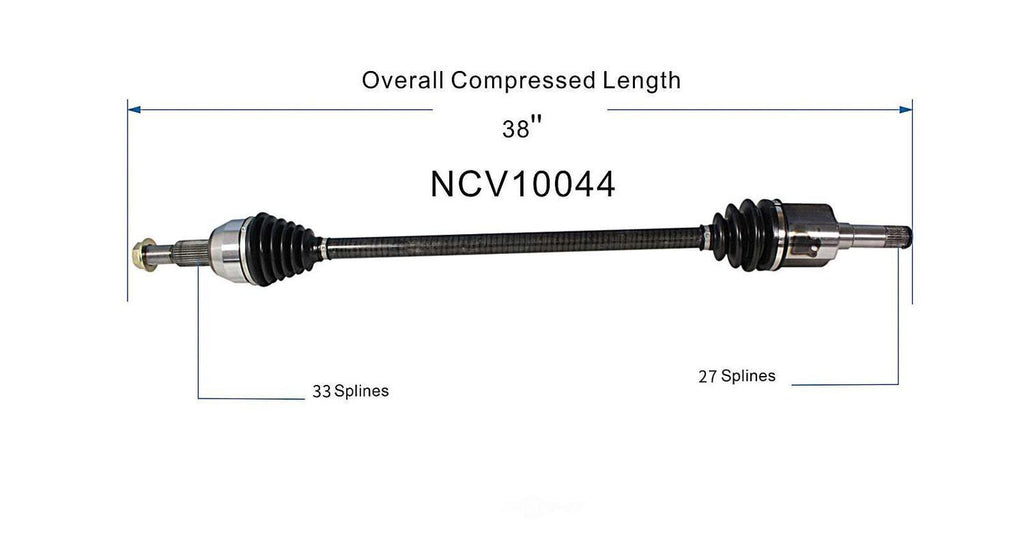 Left New CV Complete Assy   GSP North America   NCV10044