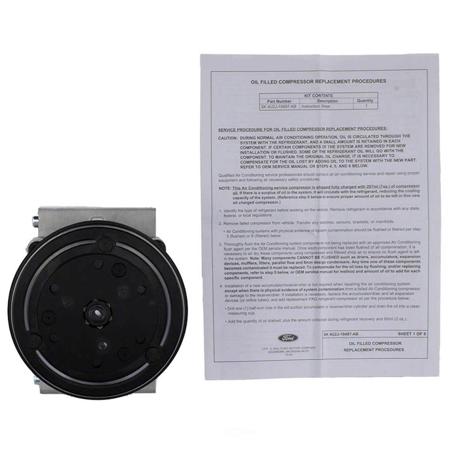 A/C Compressor-New  Motorcraft  YCC498
