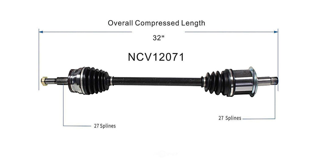 Right New CV Complete Assy   GSP North America   NCV12071