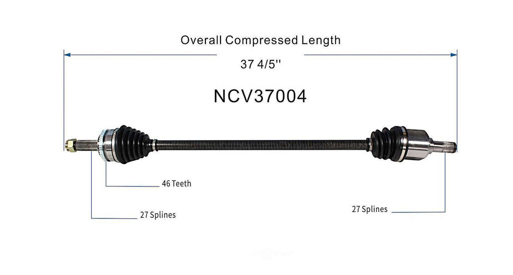 Right New CV Complete Assy   GSP North America   NCV37004