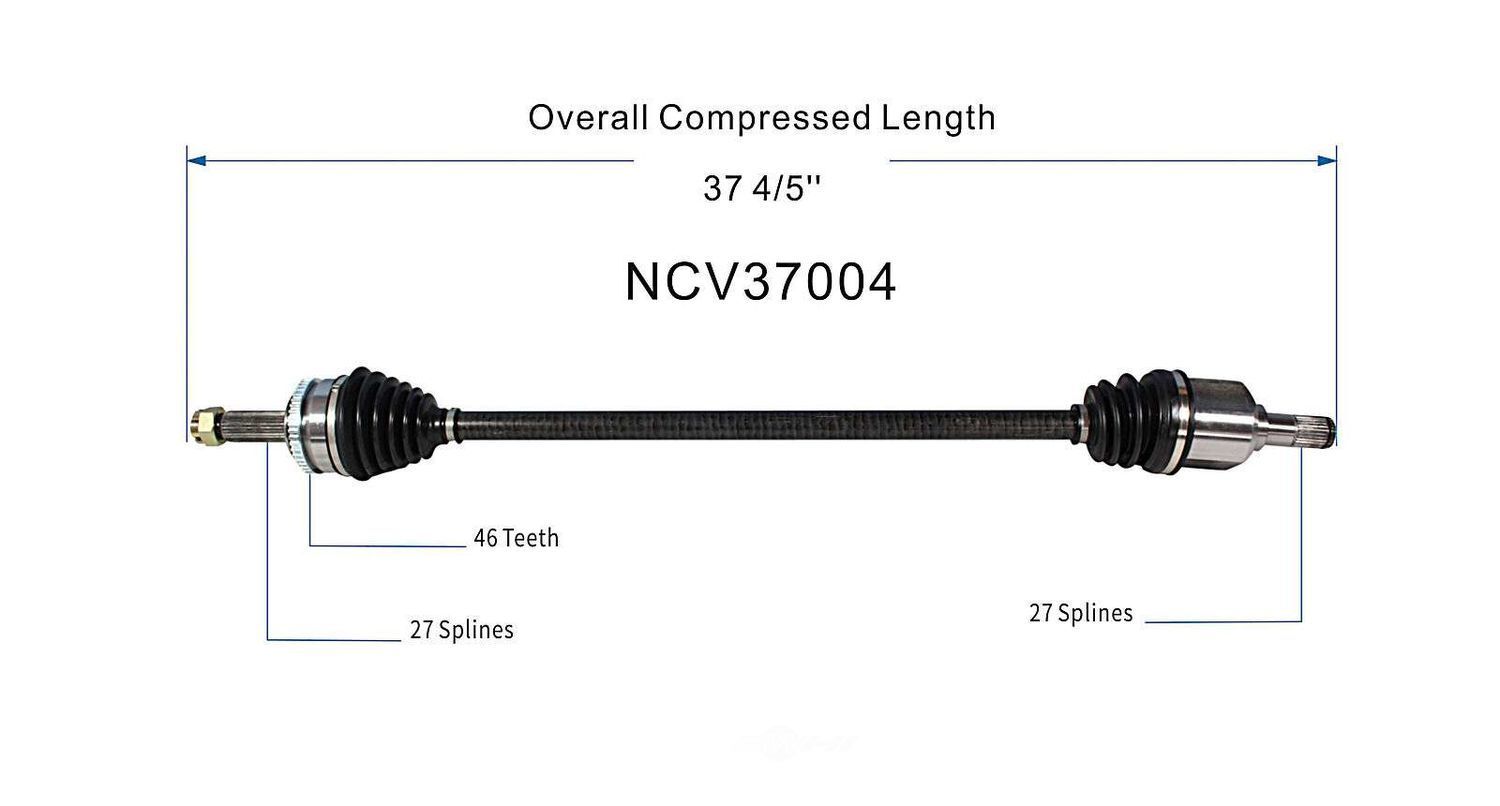 Right New CV Complete Assy   GSP North America   NCV37004