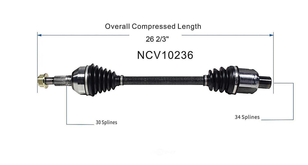 Left New CV Complete Assy   GSP North America   NCV10236