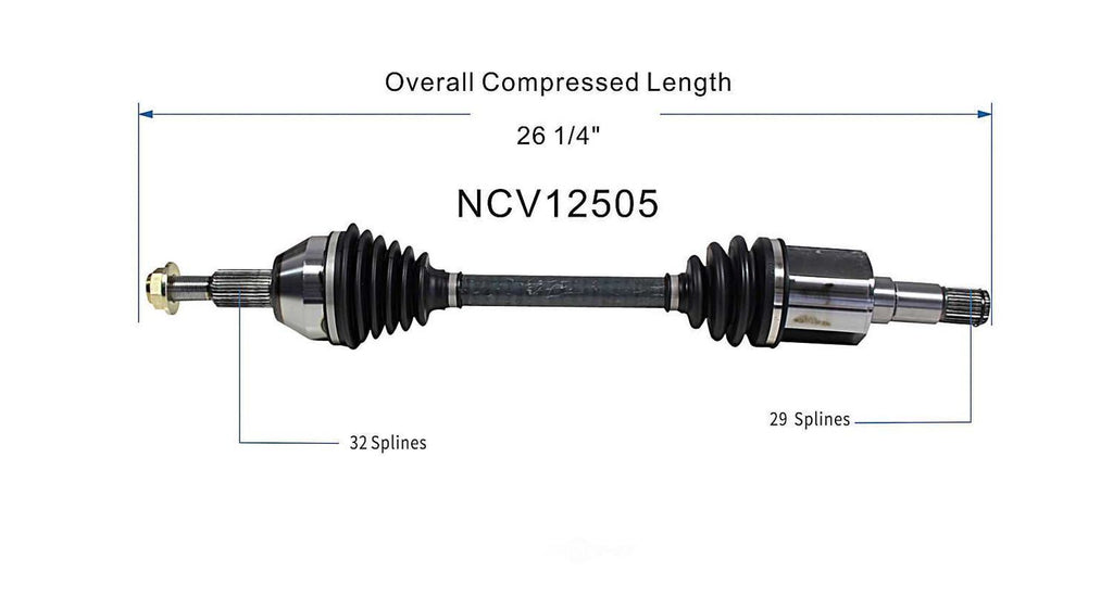 Left New CV Complete Assy   GSP North America   NCV12505