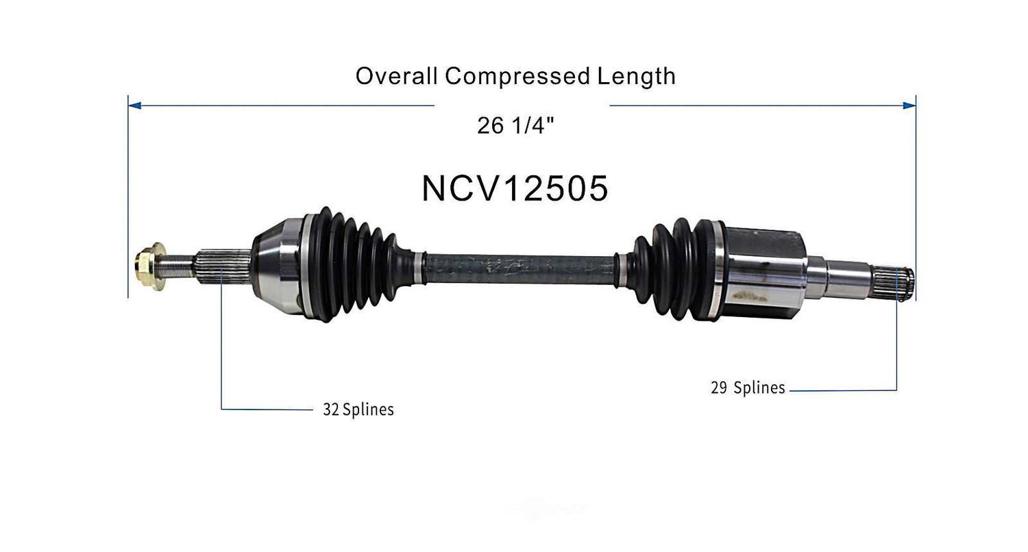 Left New CV Complete Assy   GSP North America   NCV12505