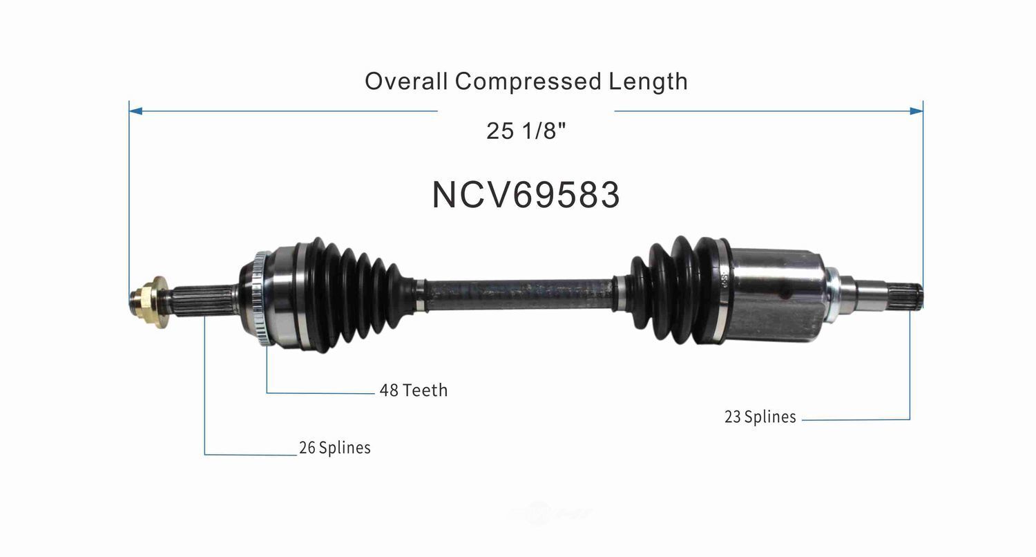 Left New CV Complete Assy   GSP North America   NCV69583