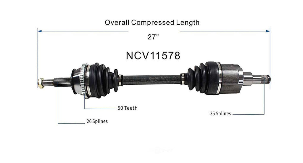 Right New CV Complete Assy   GSP North America   NCV11578