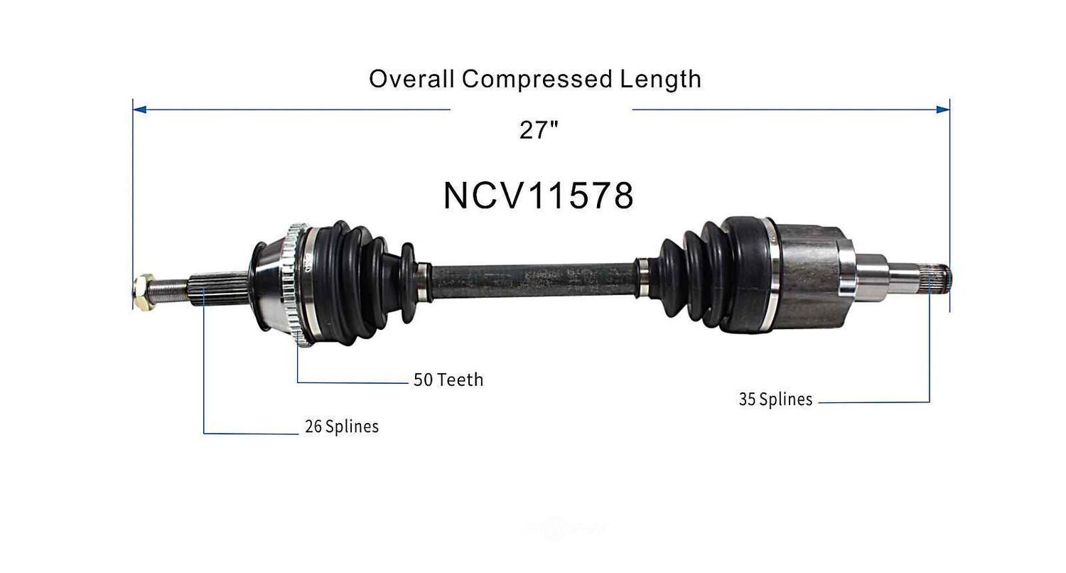 Right New CV Complete Assy   GSP North America   NCV11578