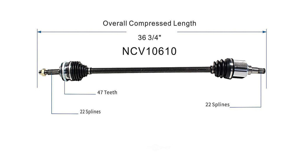 Right New CV Complete Assy   GSP North America   NCV10610
