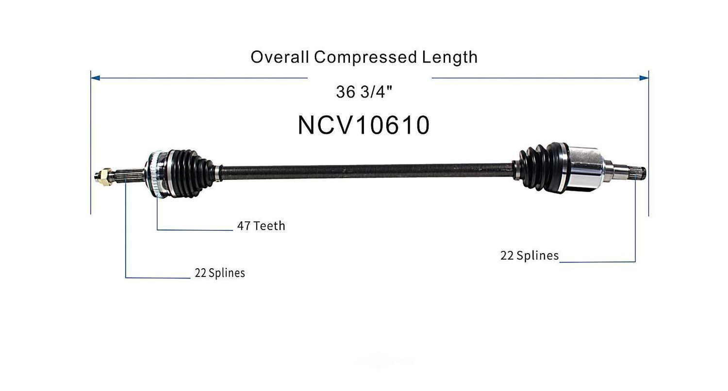 Right New CV Complete Assy   GSP North America   NCV10610