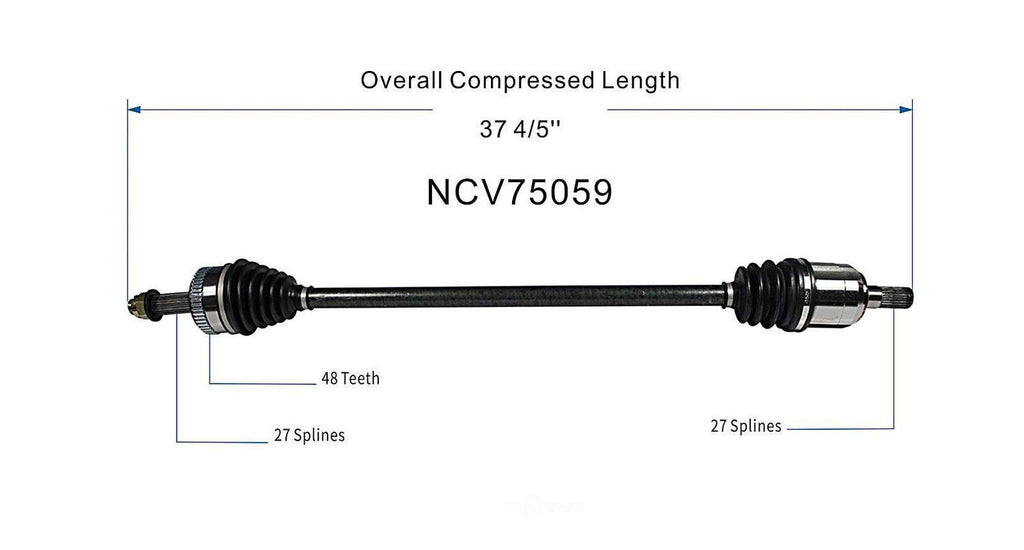 Right New CV Complete Assy   GSP North America   NCV75059
