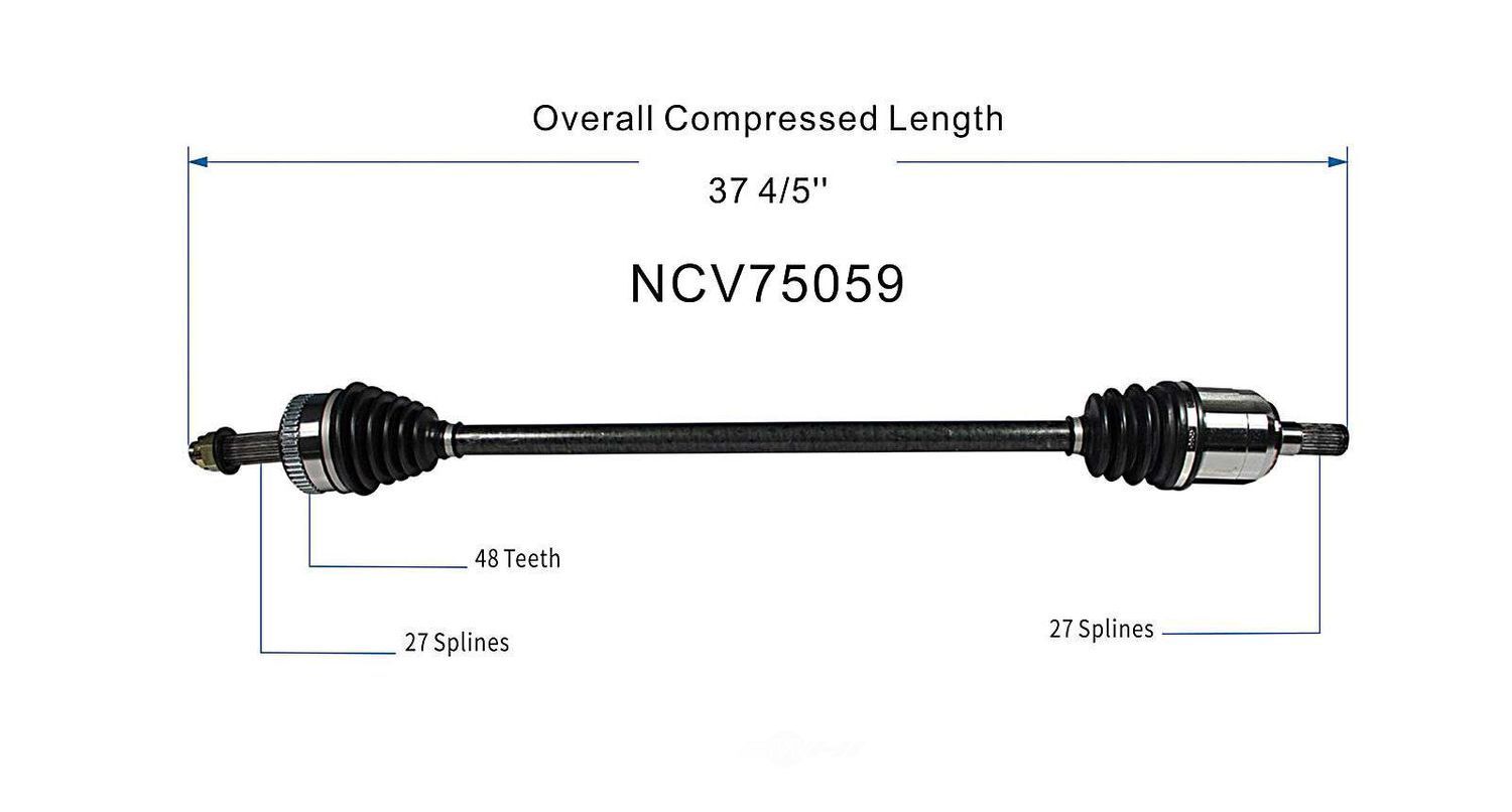 Right New CV Complete Assy   GSP North America   NCV75059