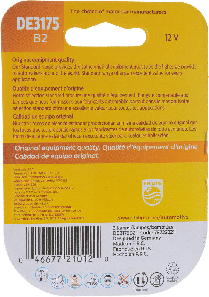 Dome Light  Philips  DE3175B2