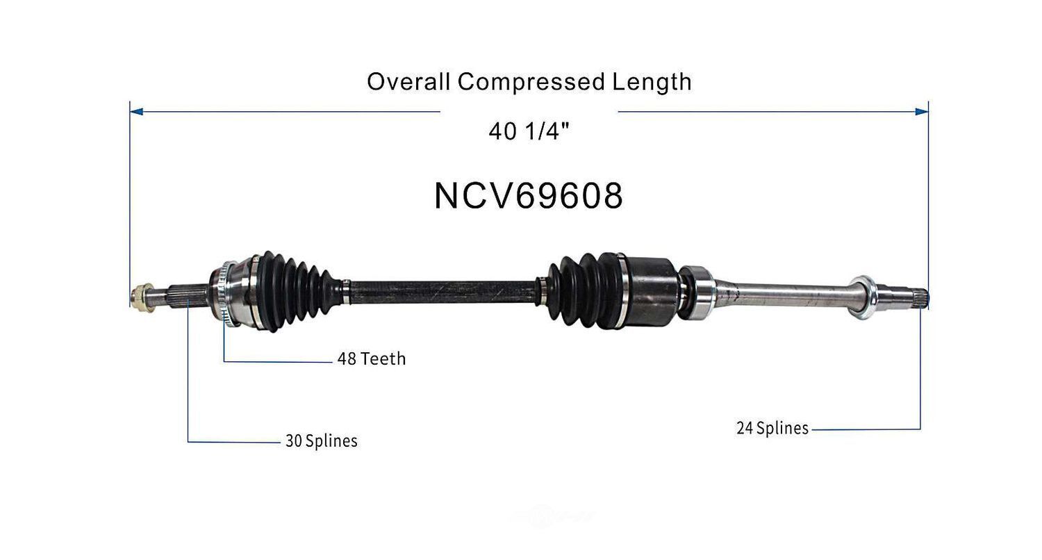 Right New CV Complete Assy   GSP North America   NCV69608