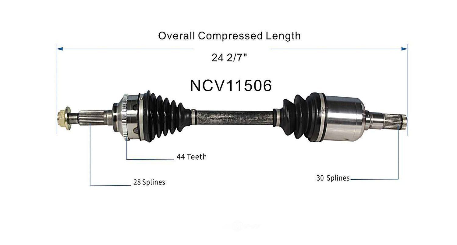 Left New CV Complete Assy   GSP North America   NCV11506