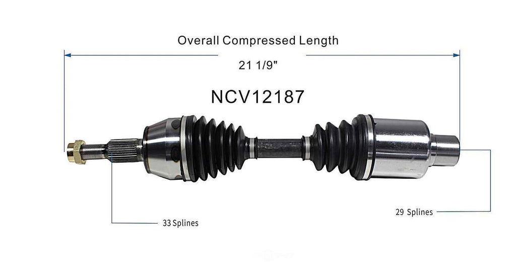 Axle Shaft Assy- CV Shaft   GSP North America   NCV12187