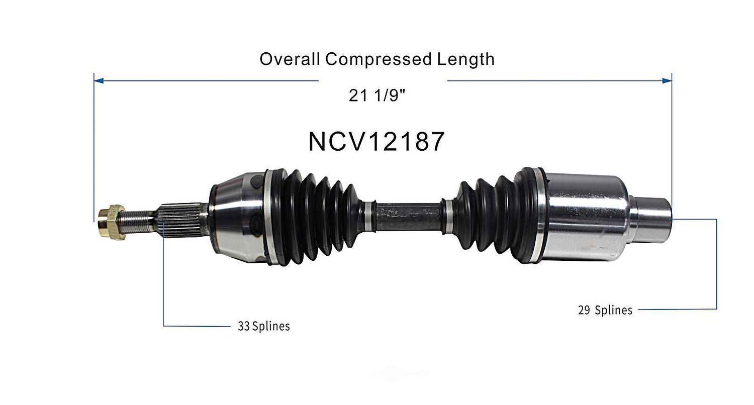 Axle Shaft Assy- CV Shaft   GSP North America   NCV12187