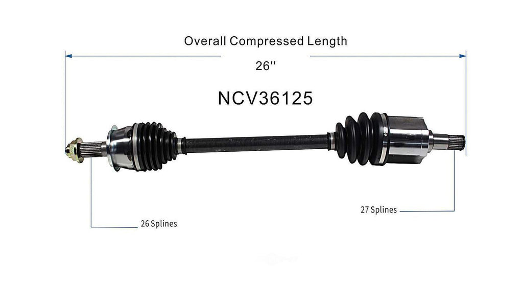Left New CV Complete Assy   GSP North America   NCV36125