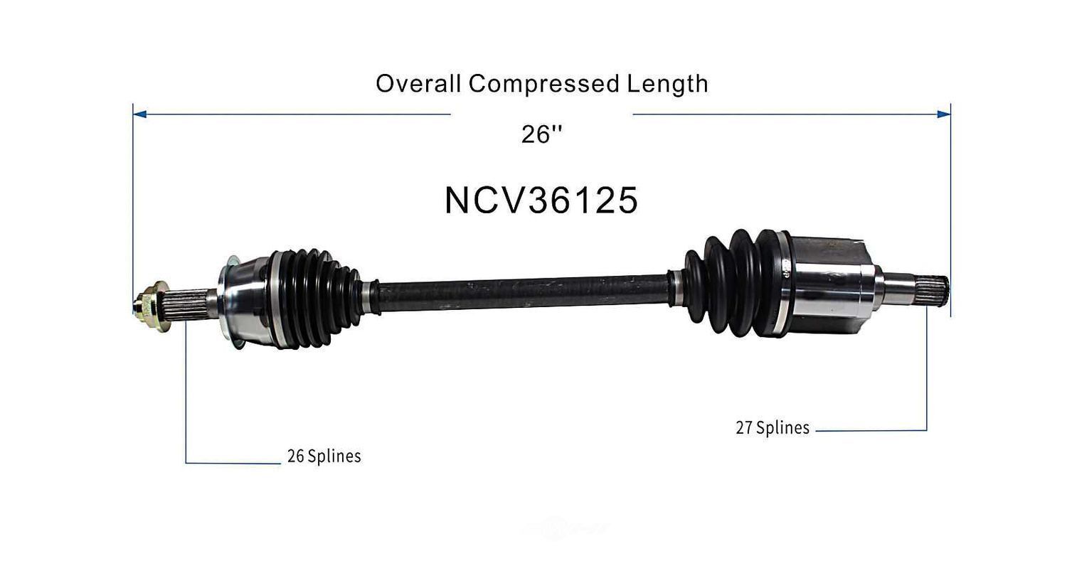 Left New CV Complete Assy   GSP North America   NCV36125