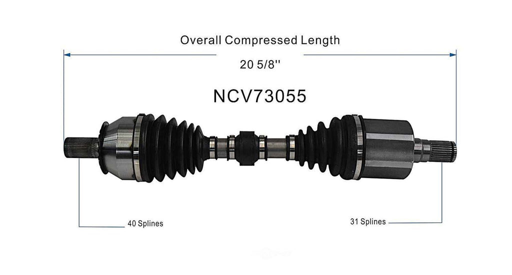 Left New CV Complete Assy   GSP North America   NCV73055