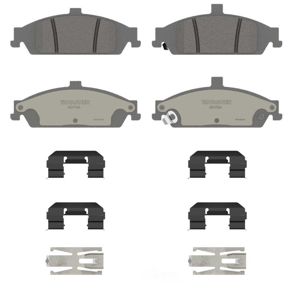 Frt Premium Ceramic Brake Pads  Wagner  OEX752A
