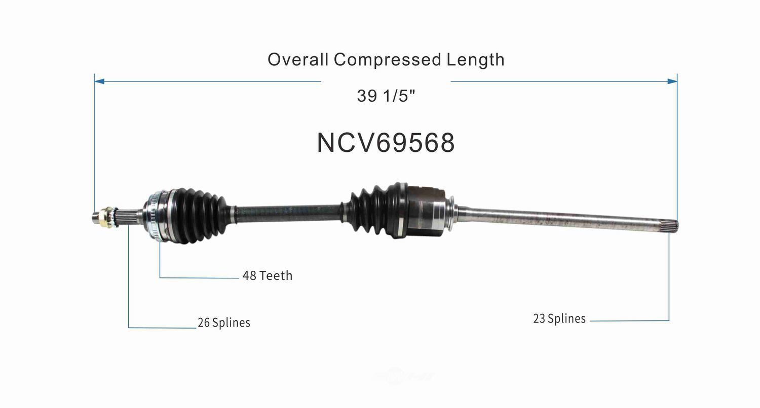 Right New CV Complete Assy   GSP North America   NCV69568