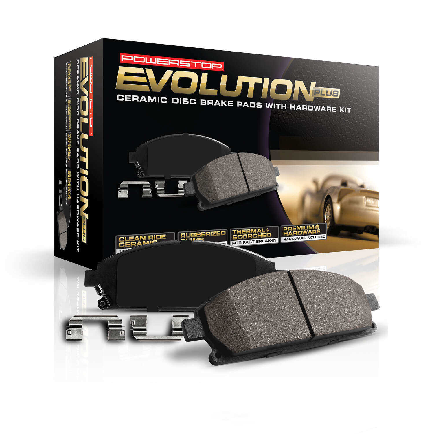 Frt Ceramic Brake Pads  Power Stop  17-1818B