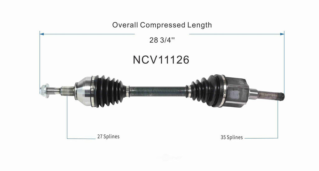 Left New CV Complete Assy   GSP North America   NCV11126