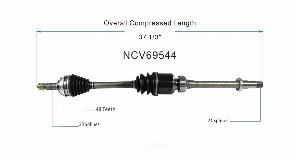 Right New CV Complete Assy   GSP North America   NCV69544
