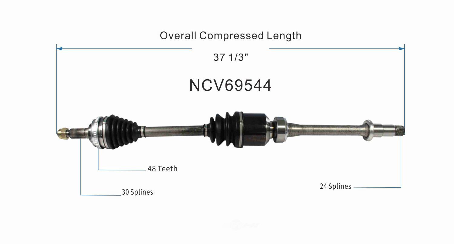 Right New CV Complete Assy   GSP North America   NCV69544