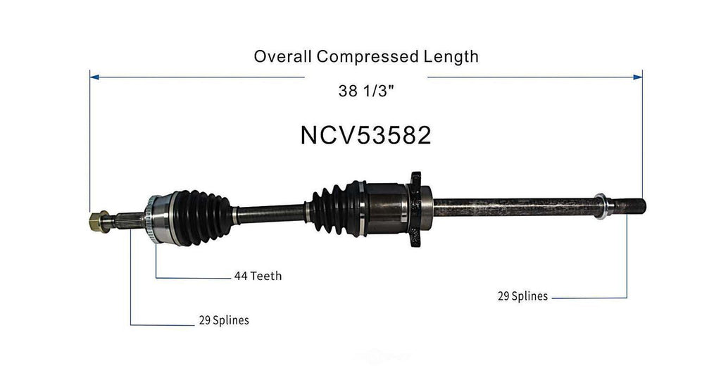 Right New CV Complete Assy   GSP North America   NCV53582